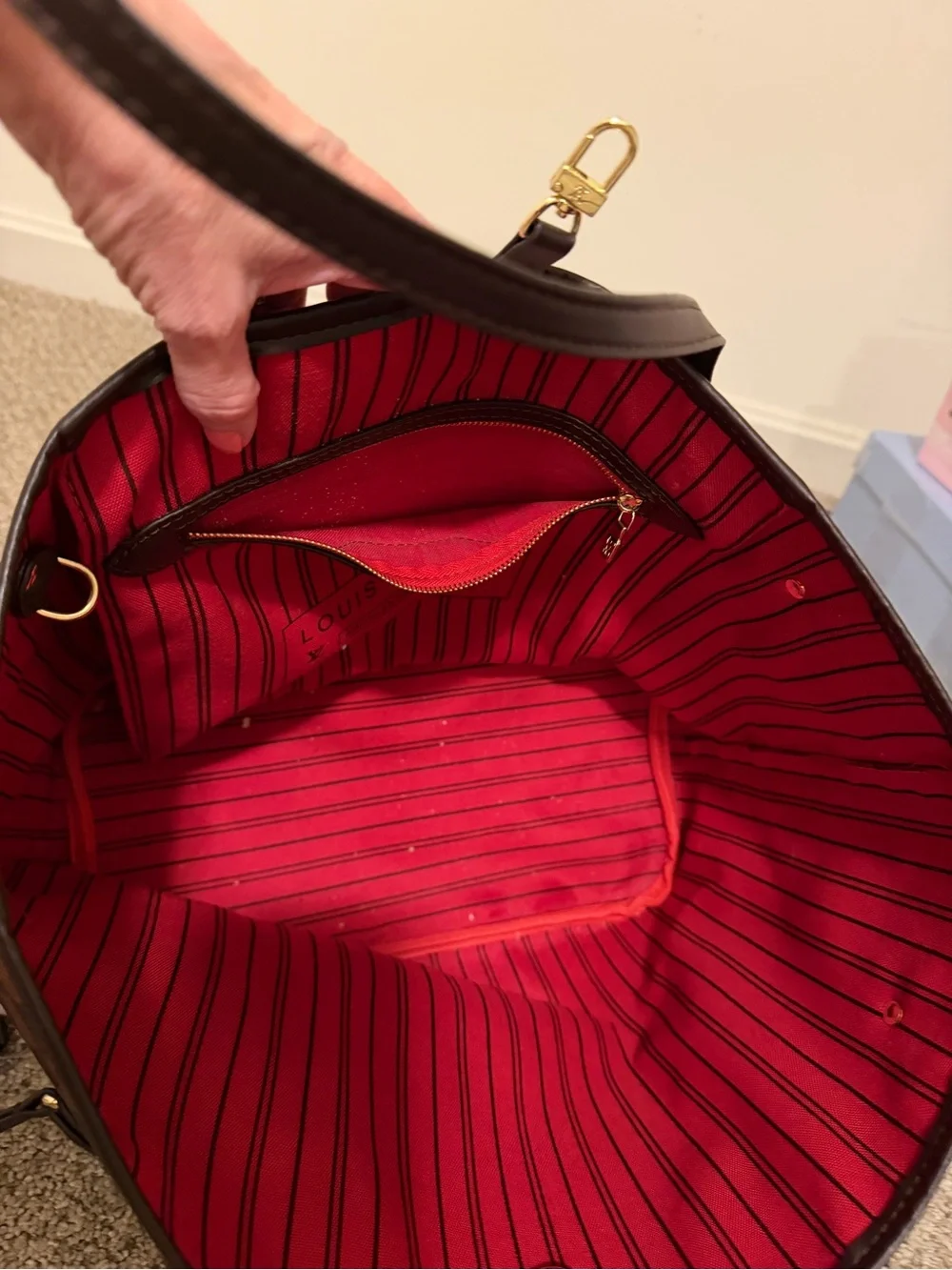 COPY - Louis Vuitton Brown Checkered Tote Bag